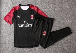 Entrainement AC Milan Conjunto Complet 2019-20 Noir Blanc Rouge