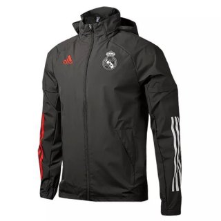 Coupe Vent Real Madrid 2020-21 Noir Coupe Vent Real Madrid 2020-21 Noir