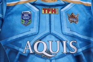 Thailande Maillot Gold Coast Titans Classic 2017 2018 Bleu