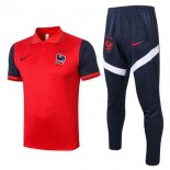 Polo Ensemble Complet France 2020 Rouge Noir