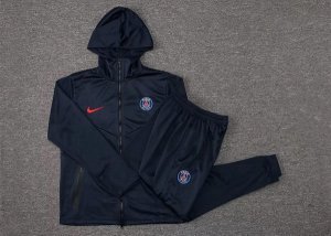 Sweat Shirt Capuche Paris Saint Germain 2021-22 Bleu Marine