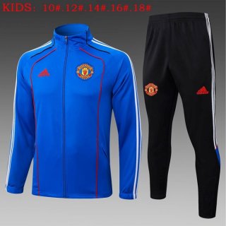 Enfant Survetement Manchester United 2025-26 Bleu 5 Enfant Survetement Manchester United 2025-26 Bleu 5