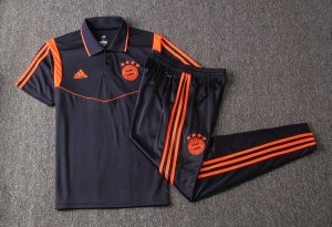 Polo Conjunto Complet Bayern Munich 2019-20 Bleu Orange