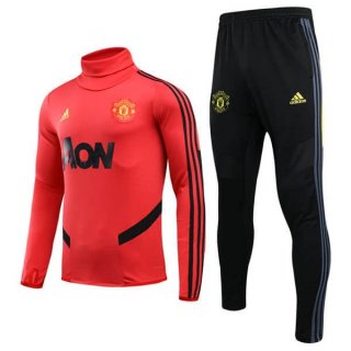 Survetement Manchester United 2020-21 Rouge Jaune Noir