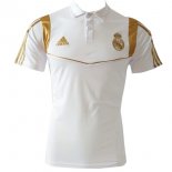 Polo Real Madrid 2019-20 Blanc Or