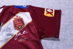 Thailande Maillot Thurston QLD Maroons 2017 2018 Rouge