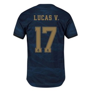 Maillot Real Madrid NO.17 Lucas V. 2ª 2019-20 Bleu