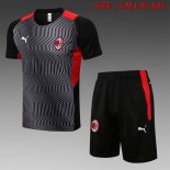 Entrainement AC Milan Ensemble Complet 2022 Gris Noir