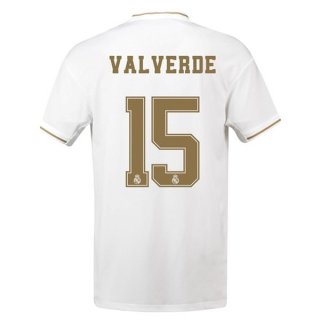 Maillot Real Madrid NO.15 Valverde 1ª 2019-20 Blanc