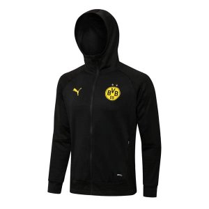 Sweat Shirt Capuche Ensemble Complet Borussia Dortmund 2022-23 Noir Jaune