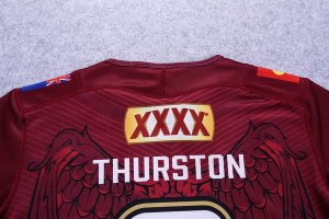 Thailande Maillot Thurston QLD Maroons 2017 2018 Rouge