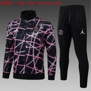 Enfant Survetement PSG 2025-26 Noir Rosa 2 Enfant Survetement PSG 2025-26 Noir Rosa 2