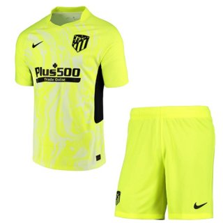 Maillot Atletico Madrid 3ª Enfant 2020-21 Vert Fluorescent