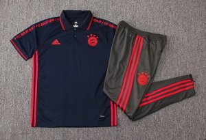 Polo Conjunto Complet Bayern Munich 2019-20 Bleu Gris