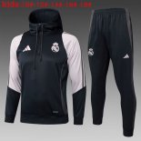Enfant Sweat Shirt Capuche Real Madrid 2025-26 Noir Rose