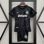 Maillot Sporting Lisbon Gardien Enfant 2025-26 Noir