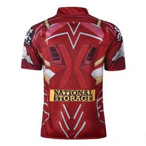 Thailande Maillot Brisbane Broncos Hombre Acero 2017 2018 Rouge