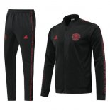 Survetement Manchester United 2019-20 Noir Rouge