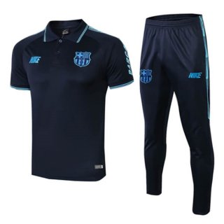 Polo Conjunto Complet Barcelone 2019-20 Noir Bleu