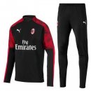 Survetement AC Milan 2019-20 Noir Rouge