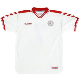 Thailande Maillot Danemark 2ª Retro 1998 Blanc