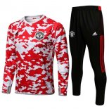 Training Top Manchester United 2022 Rouge Noir