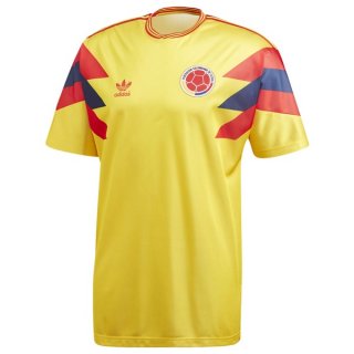 Thailande Maillot Columbia 1ª Retro 1990 Jaune