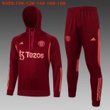 Enfant Sweat Shirt Capuche Manchester United 2024 Rouge 2