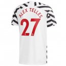 Maillot Manchester United NO.27 Alex Telles 3ª 2020-21 Blanc