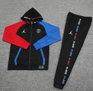 Survetement Paris Saint Germain 2019-20 Noir Bleu Rouge