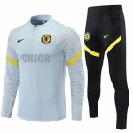 Survetement Chelsea 2021-22 Gris Jaune Noir Survetement Chelsea 2021-22 Gris Jaune Noir
