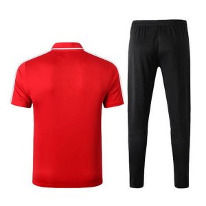 Polo Ensemble Complet Atletico Madrid 2020-21 Rouge Noir