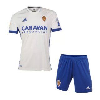 Maillot Real Zaragoza 1ª Enfant 2020-21 Blanc Bleu