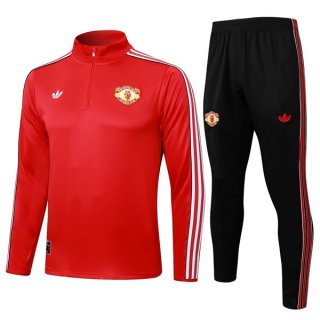 Sweatshirt Manchester United 2025-26 Rouge 5 Sweatshirt Manchester United 2025-26 Rouge 5