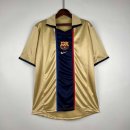 Thailande Maillot Barcelone Retro 2002 Or