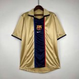 Thailande Maillot Barcelone Retro 2002 Or