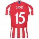 Thailande Maillot Atletico Madrid NO.15 Savic 2019-20 Rouge