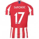 Thailande Maillot Atletico Madrid NO.17 Saponjic 2019-20 Rouge