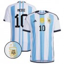 3 étoiles Thailande Maillot Argentine 1ª Messi 2022-23