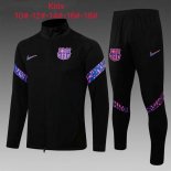 Enfant Survetement Barcelone 2022 Noir Rose