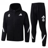 Coupe Vent Capuche Real Madrid 2026-27 Noir Coupe Vent Capuche Real Madrid 2026-27 Noir