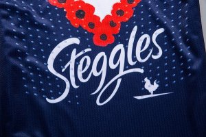 Thailande Maillot Sydney Roosters Anzac 2018 Bleu