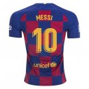 Maillot Barcelone NO.10 Messi 1ª 2019-20 Bleu Rouge