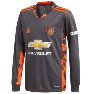 Thailande Maillot Manchester United 1ª ML Gardien 2020-21 Gris