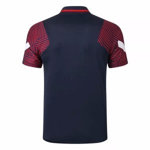 Polo Paris Saint Germain 2020-21 Bleu Marine Rouge