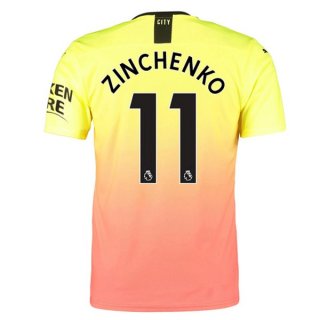 Maillot Manchester City NO.11 Zinchenko 3ª 2019-20 Orange