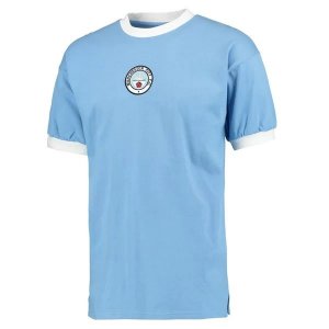 Thailande Maillot Manchester City 1ª Retro 1972 Bleu