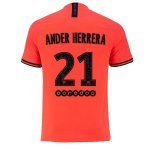 Maillot Paris Saint Germain NO.21 Ander Herrera 2ª 2019-20 Orange Maillot Paris Saint Germain NO.21 Ander Herrera 2ª 2019-20 Orange
