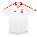 Thailande Maillot Espagne 2ª Retro 2004 2006 Blanc