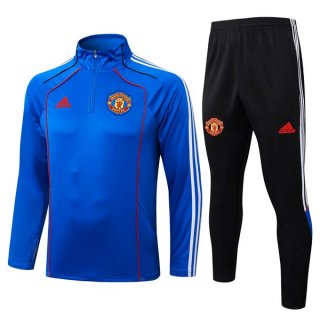 Sweatshirt Manchester United 2025-26 Bleu 5 Sweatshirt Manchester United 2025-26 Bleu 5